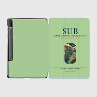 Thumbnail for Juanda International Airport Surabaya (SUB) design on light green samsung tablet tablet case