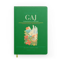 Thumbnail for Yamagata Airport (GAJ) design on green notebook