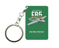 Thumbnail for de Havilland Vampire FB5 design on green designed key chain, double-side print