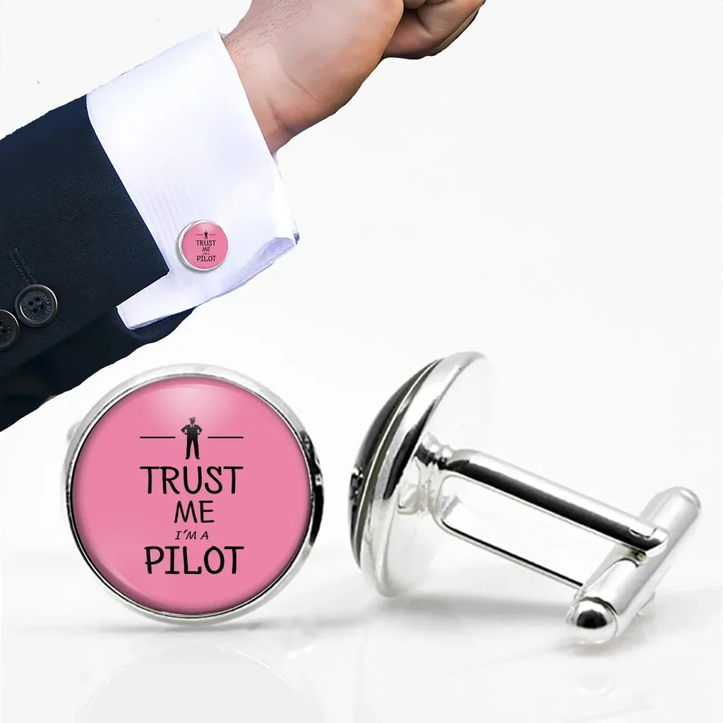 Trust Me I'm A Pilot Cuff Links - view 8