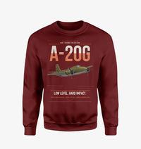 Thumbnail for A-20G Havoc design on wine red sweatshirt
