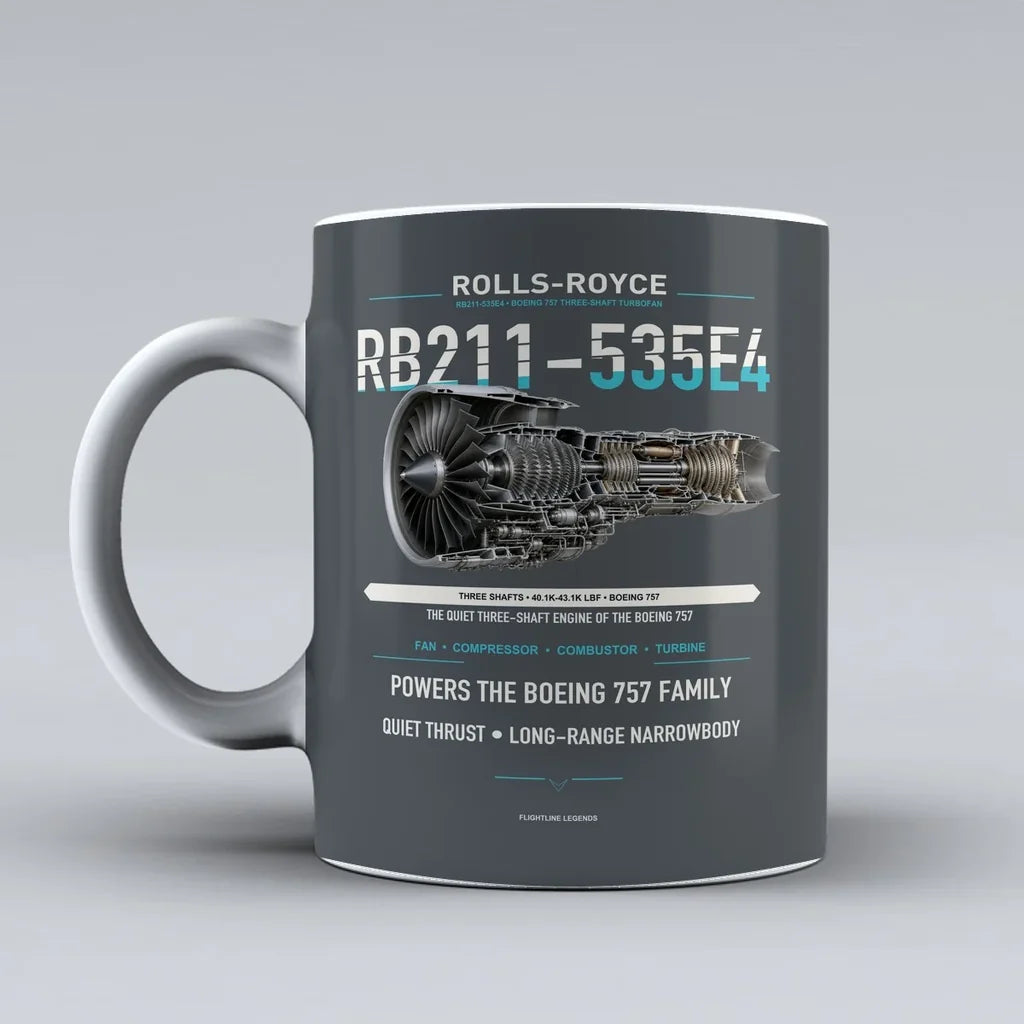 Mug design on gray rb211 535e4