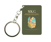 Thumbnail for Muskegon County Airport (MKG) design on green army key chain