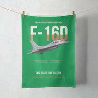Thumbnail for F-16D Fighting Falcon Two Seats One Falcon design on green towel