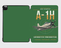 Thumbnail for A-1H Skyraider design on green ipad tablet case