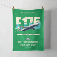 Thumbnail for Embraer E175 design on green towel