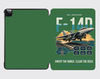Thumbnail for F-14D Tomcat design on green ipad tablet case