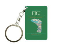 Thumbnail for Manas International Airport FRU — Bishkek Key Chain design on green key chain