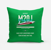 Thumbnail for Mooney M20J 201 design on green pillow