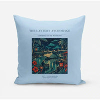 Thumbnail for VINTAGE G4187 - The Lantern Anchorage - Designed Pillows design on lightblue