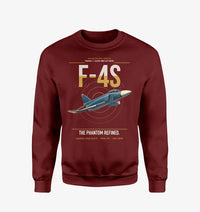 Thumbnail for F-4S Phantom II design on wine red sweatshirt