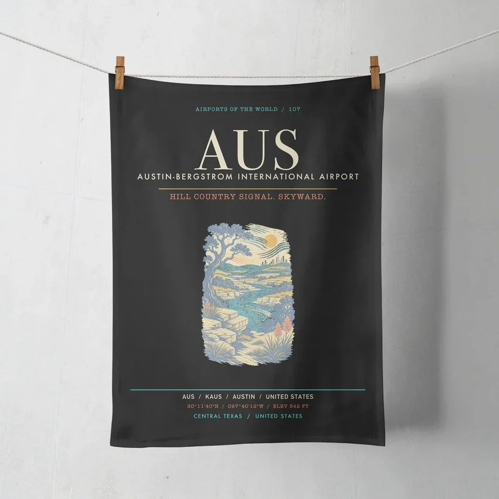 Austin-Bergstrom International Airport AUS - Black