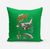 Thumbnail for How Planes Fly V2 design on green pillow