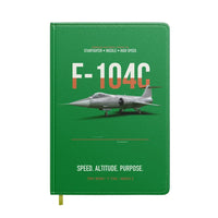 Thumbnail for F-104C Starfighter Speed In A Straight Line design on green notebook