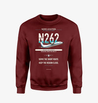 Thumbnail for Nord 262A design on wine red sweatshirt