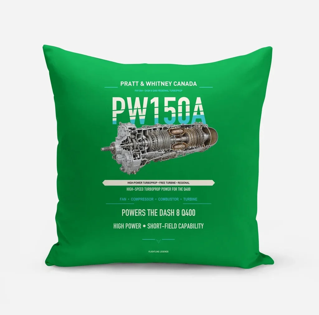 PW150A design on green pillow