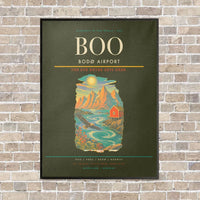 Thumbnail for Bodø Airport BOO - Canvas Framed - Green Army