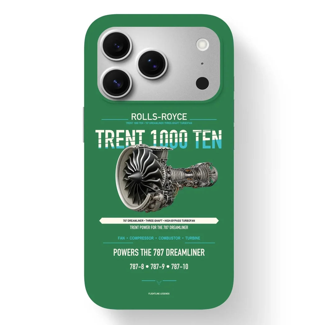 TRENT 1000 TEN Case design on green iphone case