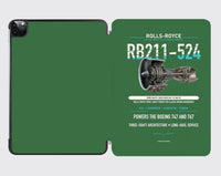 Thumbnail for RB211-524 design on green ipad tablet case