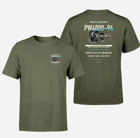 Thumbnail for PW4000-94 design on green army t shirt