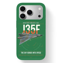 Thumbnail for Saab J 35F Draken design on green magsafe iphone case, for iPhone 17 Pro