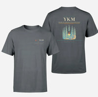 Thumbnail for Yakima Air Terminal (McAllister Field) (YKM) design printed on gray double-side t-shirt