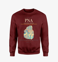 Thumbnail for Pamplona Airport (PNA) design on wine red sweatshirt