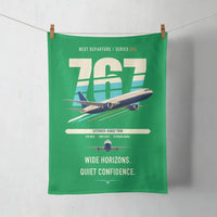 Thumbnail for Boeing 767-300ER design on green towel