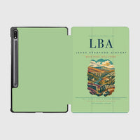 Thumbnail for Leeds Bradford Airport (LBA) design on light green samsung tablet tablet case