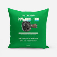 Thumbnail for PW4000-100 design on green pillow