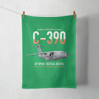 Thumbnail for C-390 Millennium design on green towel