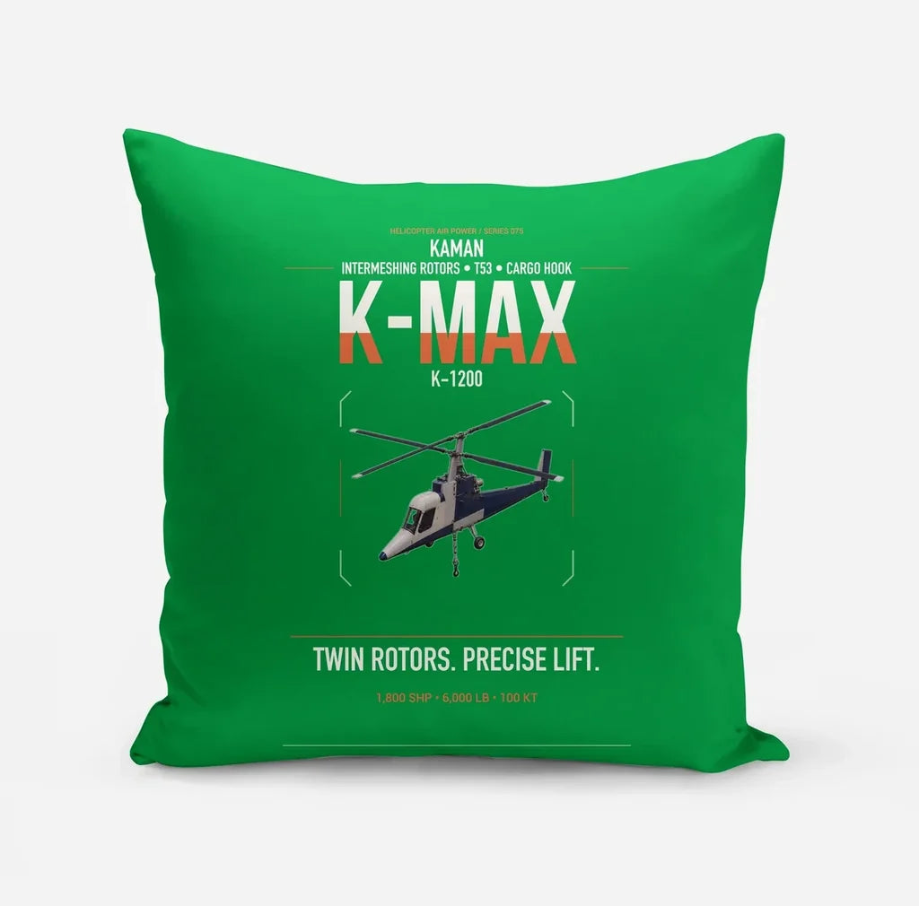 Kaman K-1200 K-MAX design on green pillow