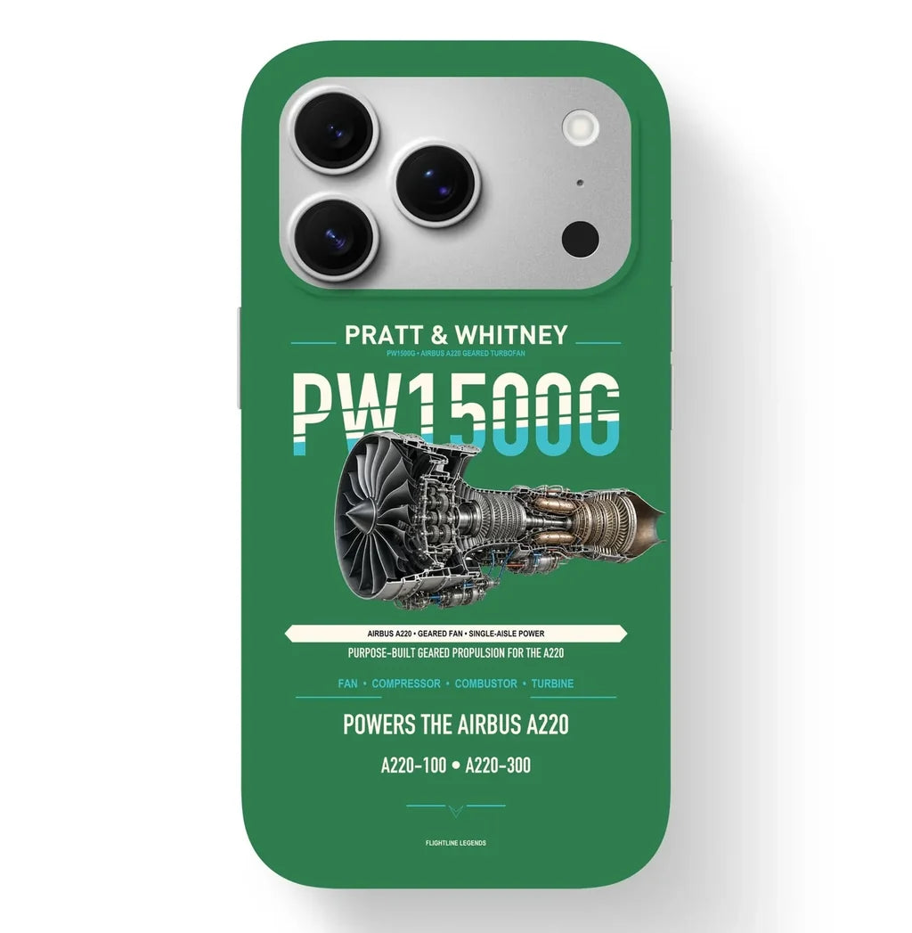 PW1500G Case design on green iphone case