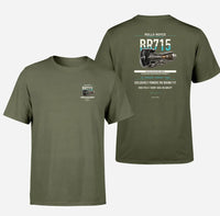 Thumbnail for BR715 design on green army t shirt