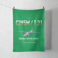 Thumbnail for Airbus C295M T.21 design on green towel