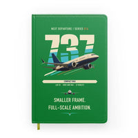 Thumbnail for Boeing 737 MAX 7 design on green notebook