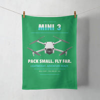 Thumbnail for DJI Mini 3 design on green towel