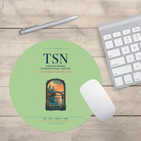 Thumbnail for Tianjin Binhai International Airport (TSN) design on light green round mouse pad