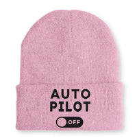 Thumbnail for Auto Pilot Off Embroidered Beanie - view 8