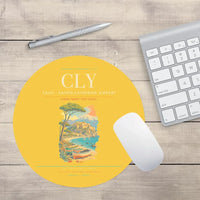 Thumbnail for Calvi - Sainte-Catherine Airport CLY Mouse-Pad Round - Yellow