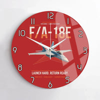 Thumbnail for F-A-18E Super Hornet design on red no frame wall clock