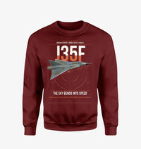 Thumbnail for Saab J 35F Draken design on wine red sweatshirt
