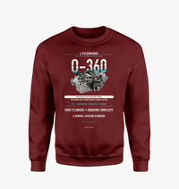 Thumbnail for O-360 design on wine red sweatshirt