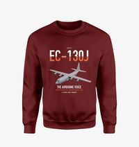Thumbnail for EC-130J Commando Solo III design on wine red sweatshirt