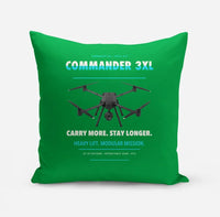 Thumbnail for Draganfly Commander 3XL design on green pillow