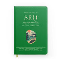 Thumbnail for Sarasota Bradenton International Airport (SRQ) design on green notebook