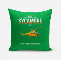 Thumbnail for Bristol Sycamore HR14 design on green pillow