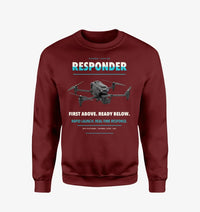 Thumbnail for BRINC Responder design on wine red sweatshirt