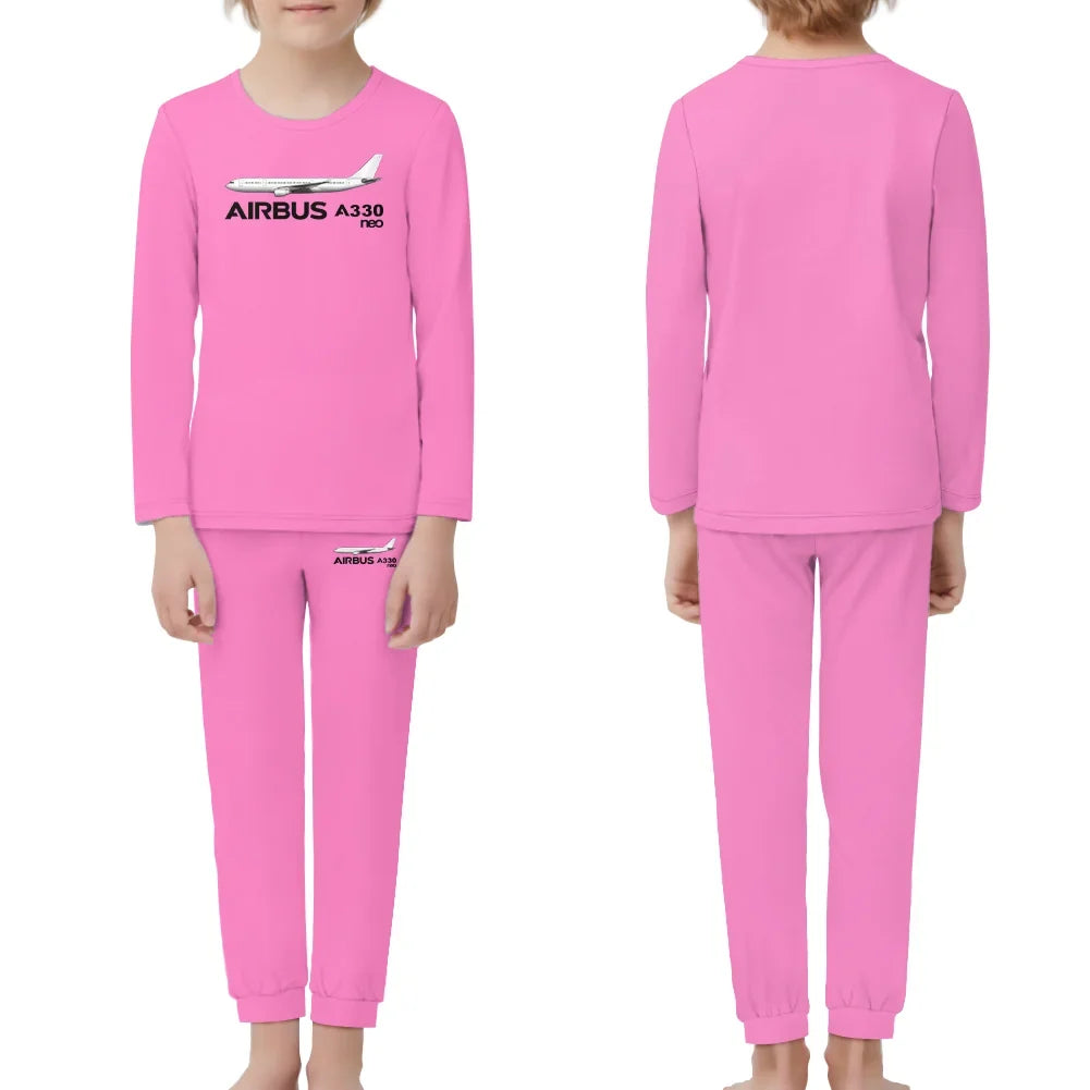 The Airbus A330neo children pajamas - Pink
