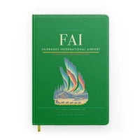 Thumbnail for Fairbanks International Airport (FAI) design on green notebook